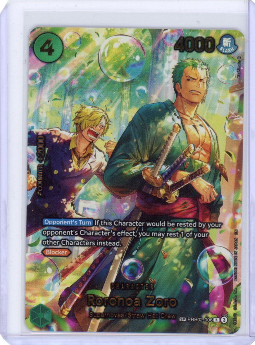 Roronoa Zoro - PRB02-006 (SP) - The Azure Sea's Seven