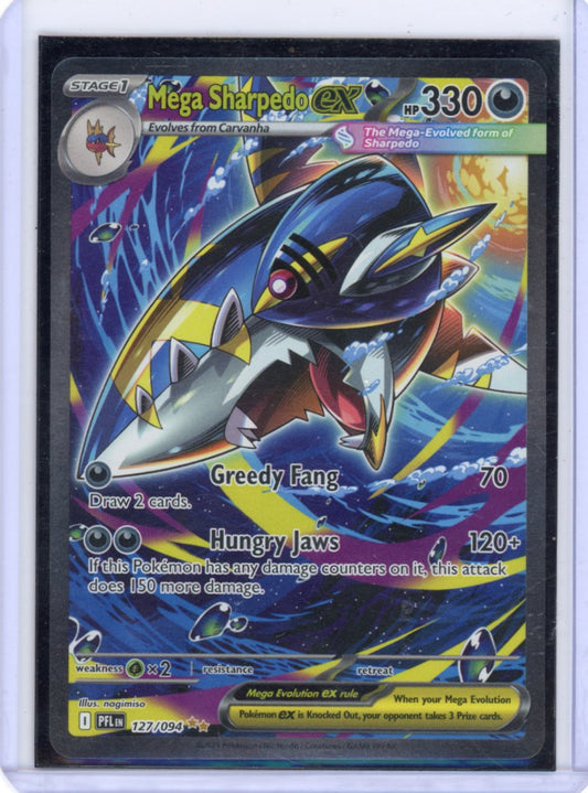 Mega Sharpedo ex - 127/094 - ME02: Phantasmal Flames (LP)