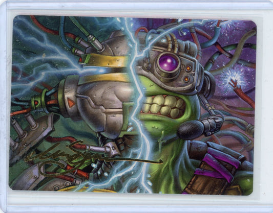 Mind Transfer Protocol Art Card (Gold-Stamped Signature) - Art Series: Teenage Mutant Ninja Turtles (ASTMT)