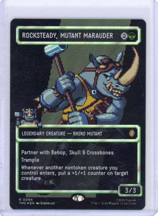 Rocksteady, Mutant Marauder (Borderless) (Surge Foil) - Commander: Teenage Mutant Ninja Turtles (TMC)