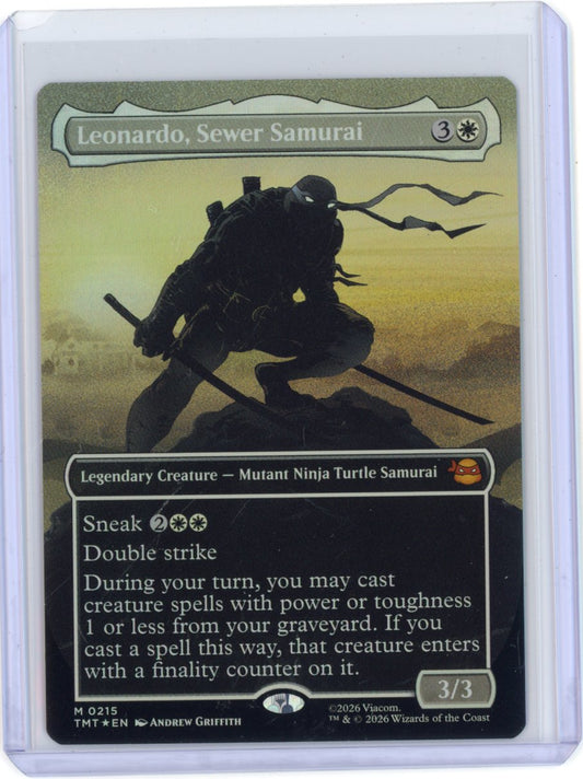 Leonardo, Sewer Samurai (Borderless) - Teenage Mutant Ninja Turtles [Foil]
