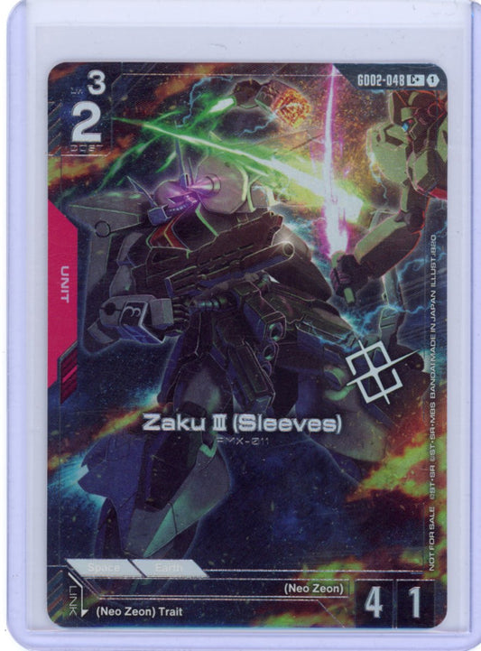 Zaku III (Sleeves) GD02-048 (Store Tournament Winner Pack 02) - Gundam Promotional Cards -