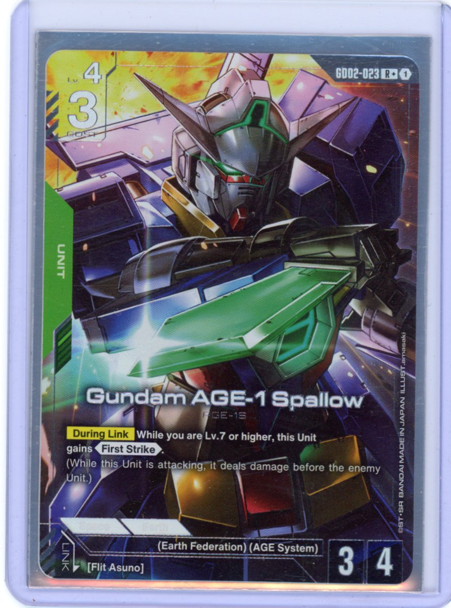Gundam AGE-1 Spallow GD02-023 (R+) - Dual Impact