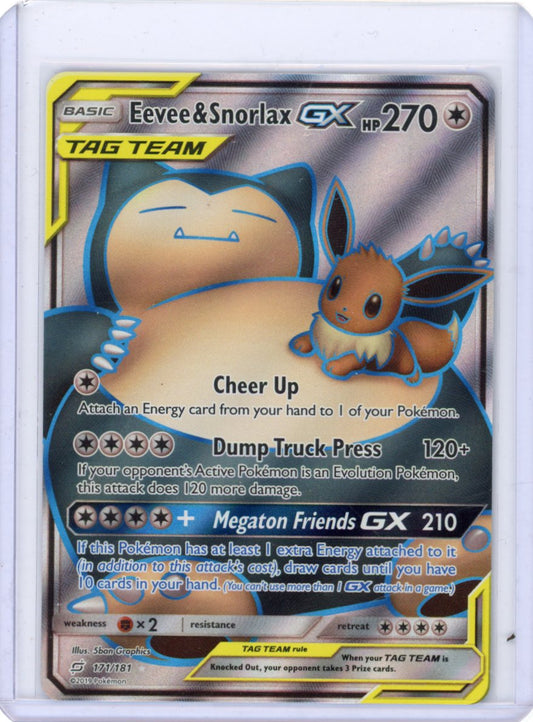 Eevee & Snorlax GX 171/181 (Full Art) - SM - Team Up