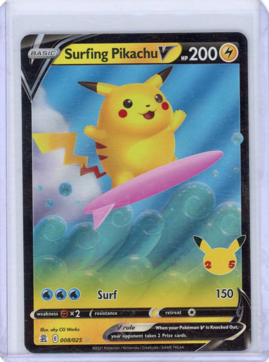 Surfing Pikachu V -008/025- ( Celebrations )
