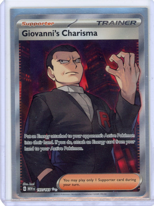 Giovanni's Charisma - 197/165 - SV: Scarlet & Violet 151
