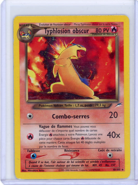 Dark Typhlosion {FRRNCH: Typhlosion Obscur}- 10/105  - Neo Destiny - Pokemon Card - [DMG] -