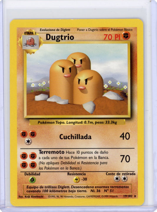 Dugtrio {SPANISH:Cuchillada}- 19/102 - Base Set [LP]