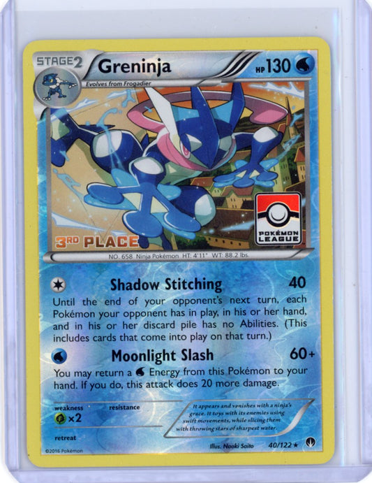 Greninja - 40/122 (League) [3rd Place] - League & Championship Cards (LP)