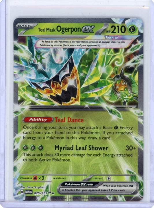 Teal Mask Ogerpon ex - 025/167 - SV06: Twilight Masquerade