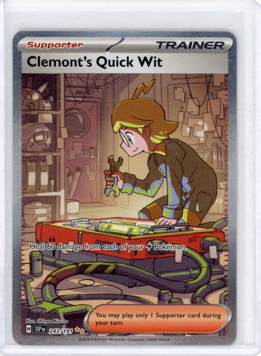 Clemont's Quick Wit - 243/191 - SV08: Surging Sparks