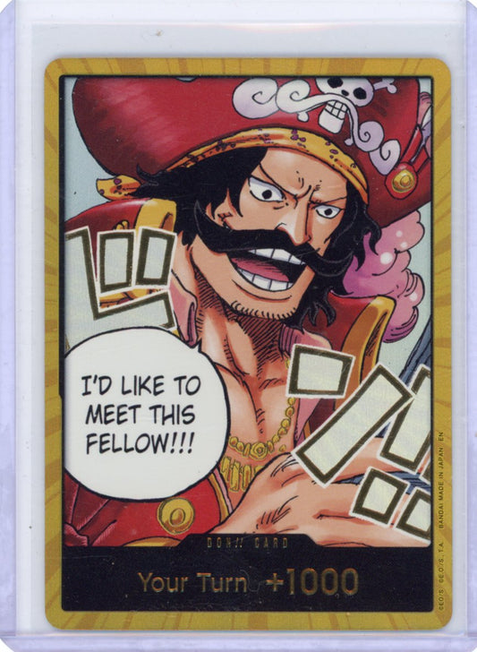 DON!! Card (Gol.D.Roger) (Gold) - Carrying On His Will