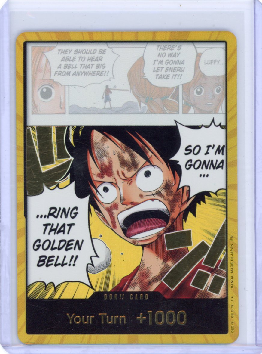 DON!! Card (Luffy) (Gold) - Adventure on Kami's Island
