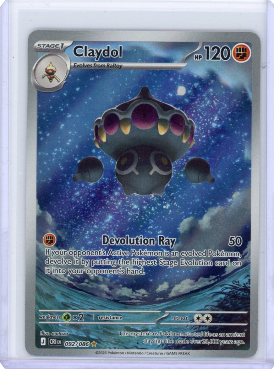 Claydol - 092/086 - ME04: Chaos Rising [ILLUSTRATION RARE] [Near Mint]