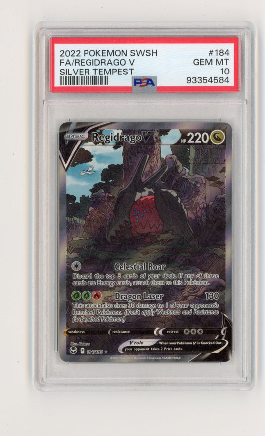 Regidrago V (Alternate Full Art) - SWSH12: Silver Tempest (SWSH12) PSA 10