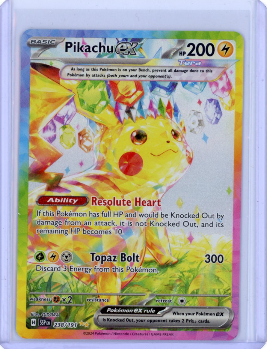 Pikachu ex - 238/191 - SV08: Surging Sparks (SSP)