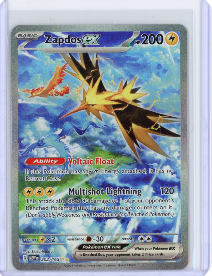 Zapdos ex - 202/165 - SV: Scarlet & Violet 151 (MEW)