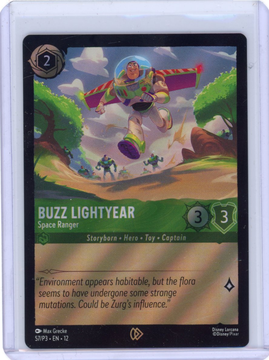 Buzz Lightyear Space Ranger 57/P3 Disney Lorcana Promo Foil