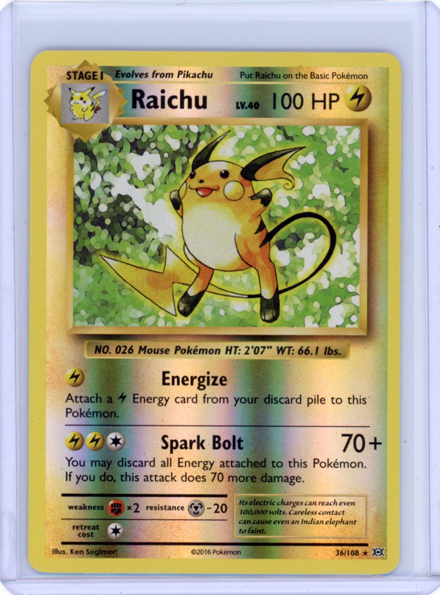 Raichu - XY - Evolutions Reverse Holo [NM]