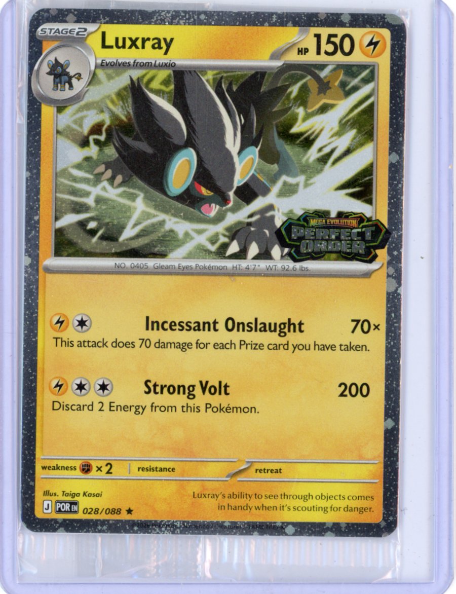 Luxray 028/088 Perfect Order Best Buy Stamped Promo [Sealed]