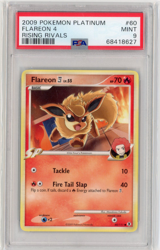 Flareon #60 Pokemon Rising Rivals PSA 9