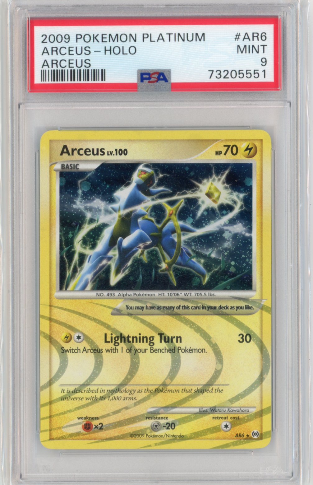 Arceus #AR6 Pokemon Arceus PSA 9