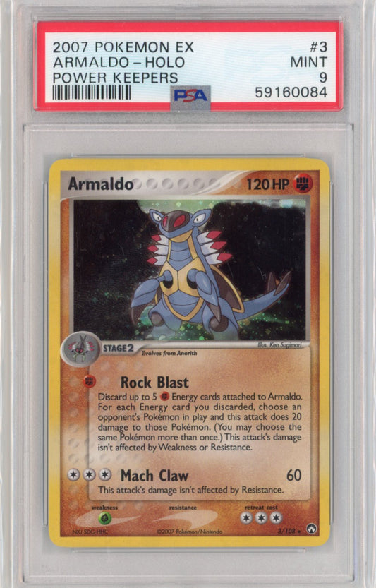 Armaldo #3 Pokemon Power Keepers PSA 9