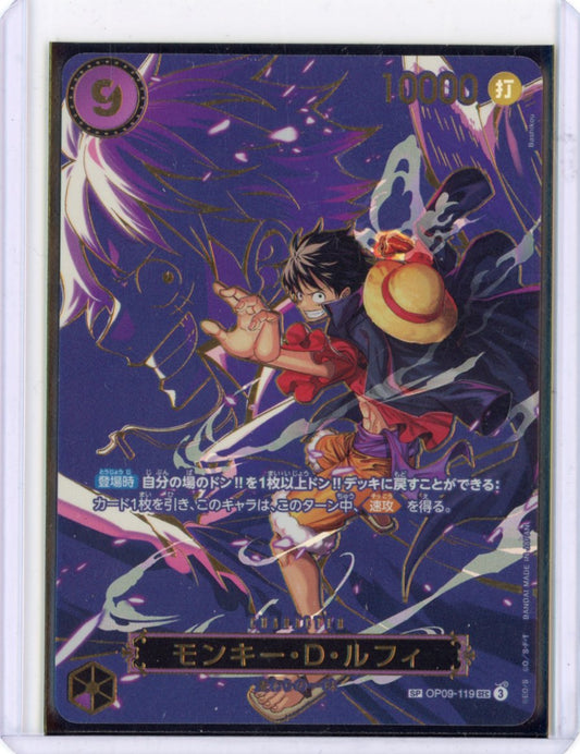 Luffy OP09-119 SEC SP Alt Art Carrying on His Will ONE PIECE Card NM Japanese