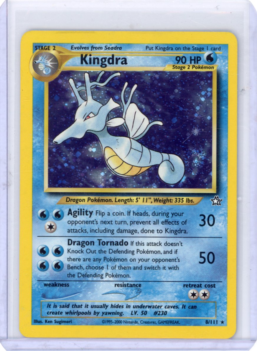 Kingdra - Neo Genesis Holo #8 [DMG]