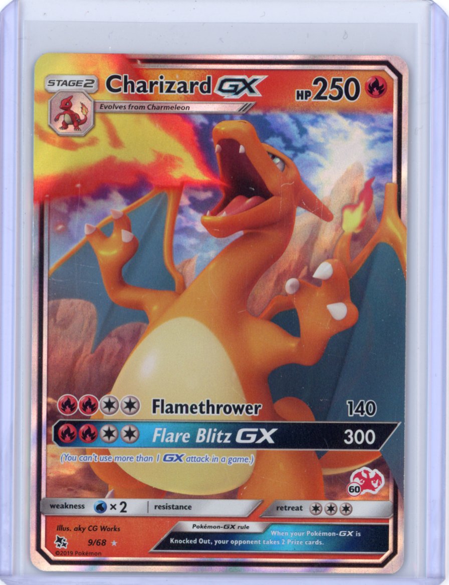 Charizard GX - 9/68 (#60 Charizard Stamped) [HP]
