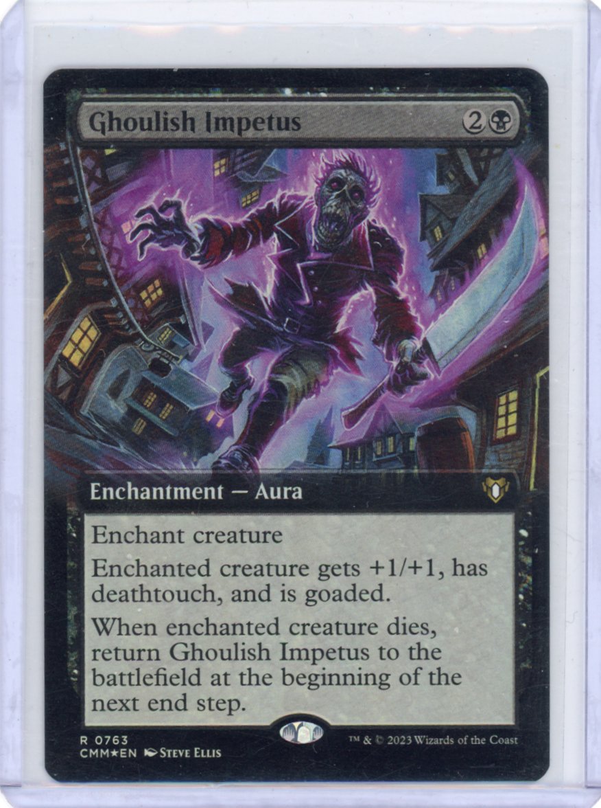 Ghoulish Impetus (Extended Art) (FOIL) - Commander Masters (CMM)
