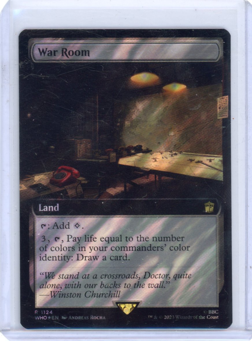 War Room (Extended Art) (Surge Foil) - Universes Beyond: (WHO)