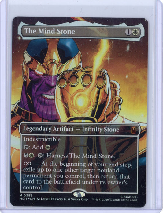 The Mind Stone (Borderless) - Marvel Super Heroes (MSH) [LP+]