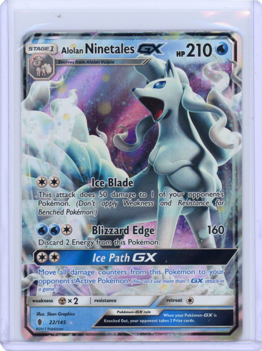 Alolan Ninetales GX - SM - Guardians Rising [LP]