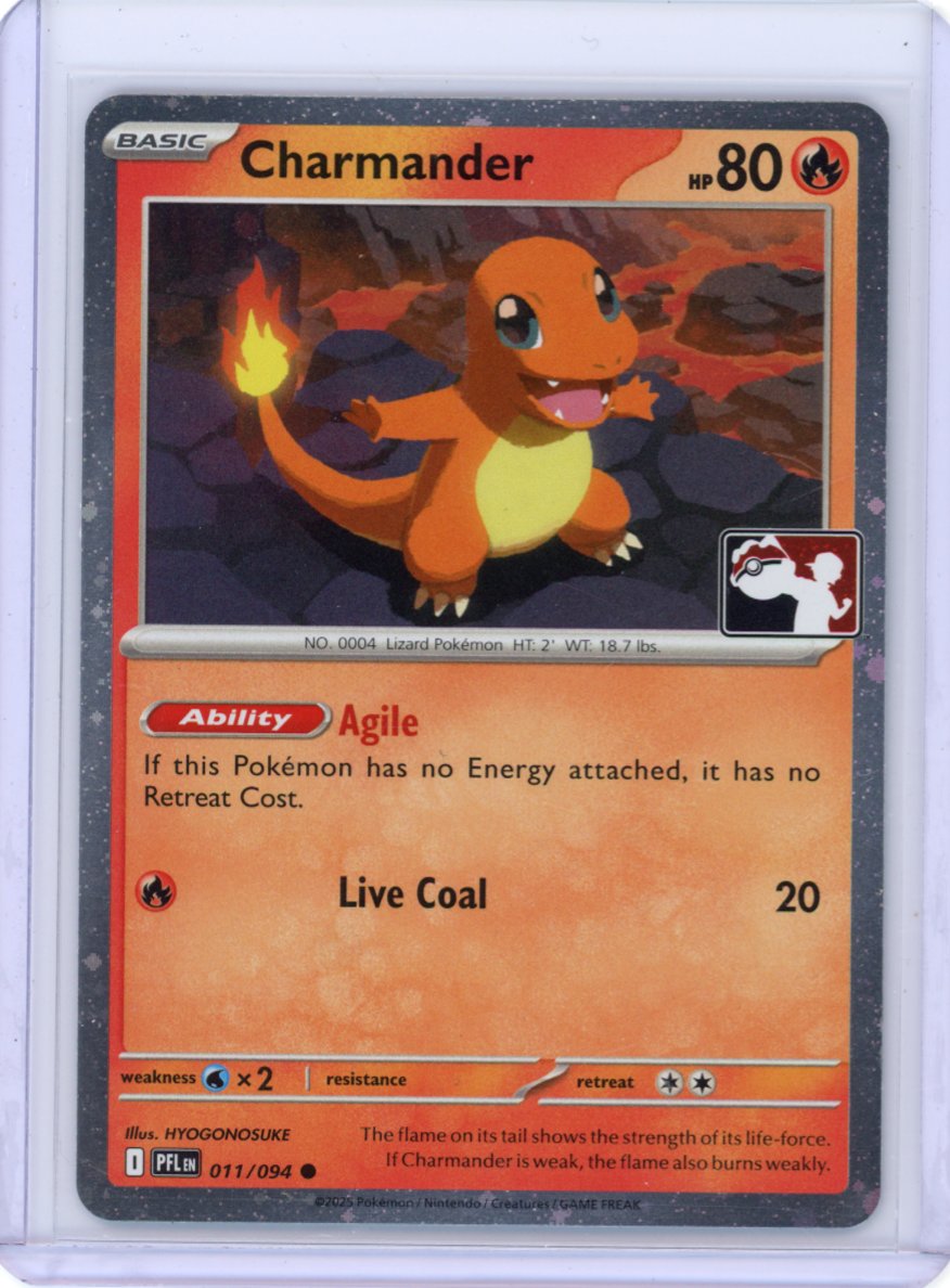 Charmander - 011/094 (Cosmos Holo) - Prize Pack Series Cards