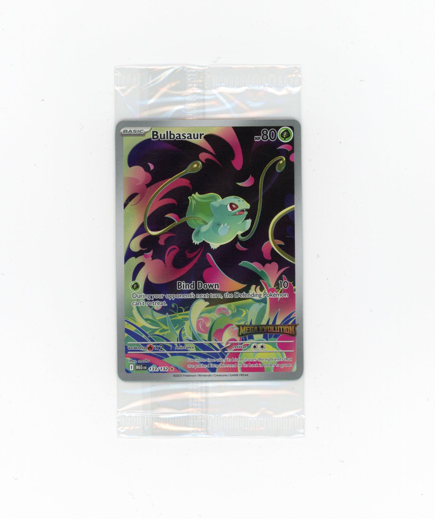 Bulbasaur - 133/132 (Mega Evolution Stamped)