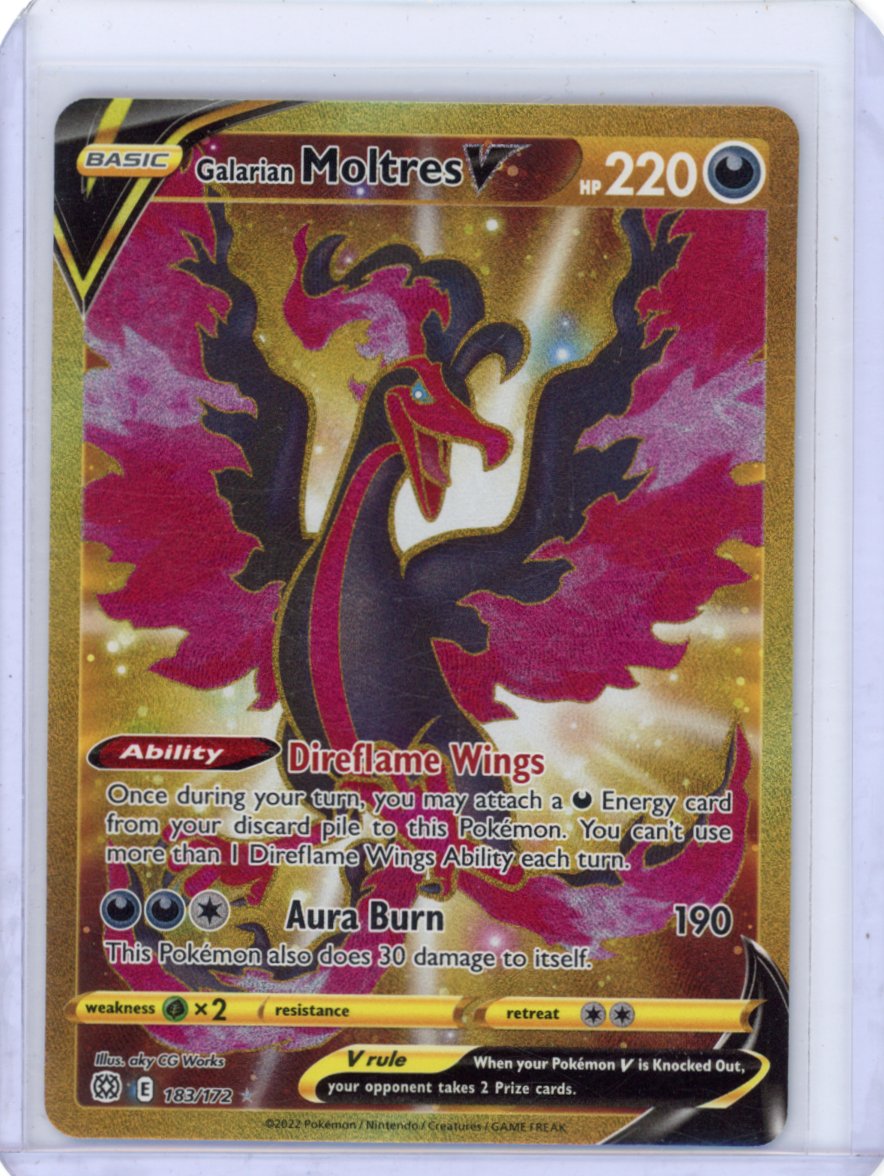 Galarian Moltres V (Secret) - SWSH09