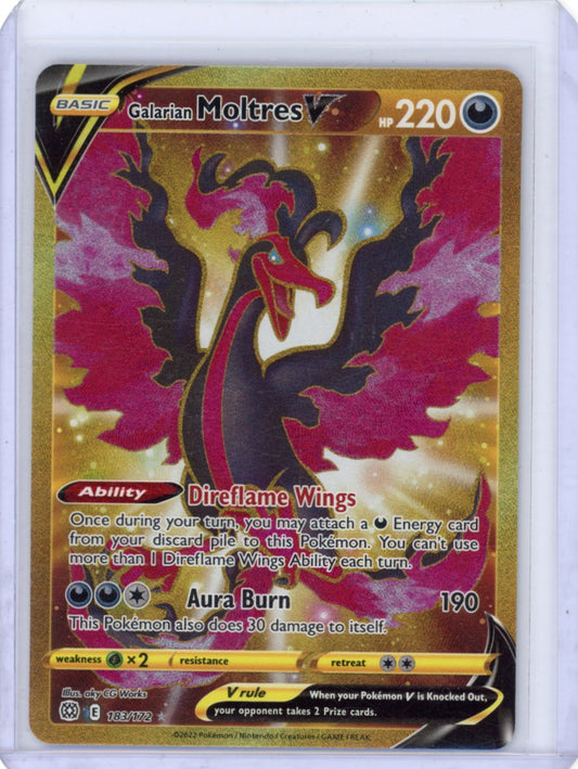 Galarian Moltres V (Secret) - SWSH09