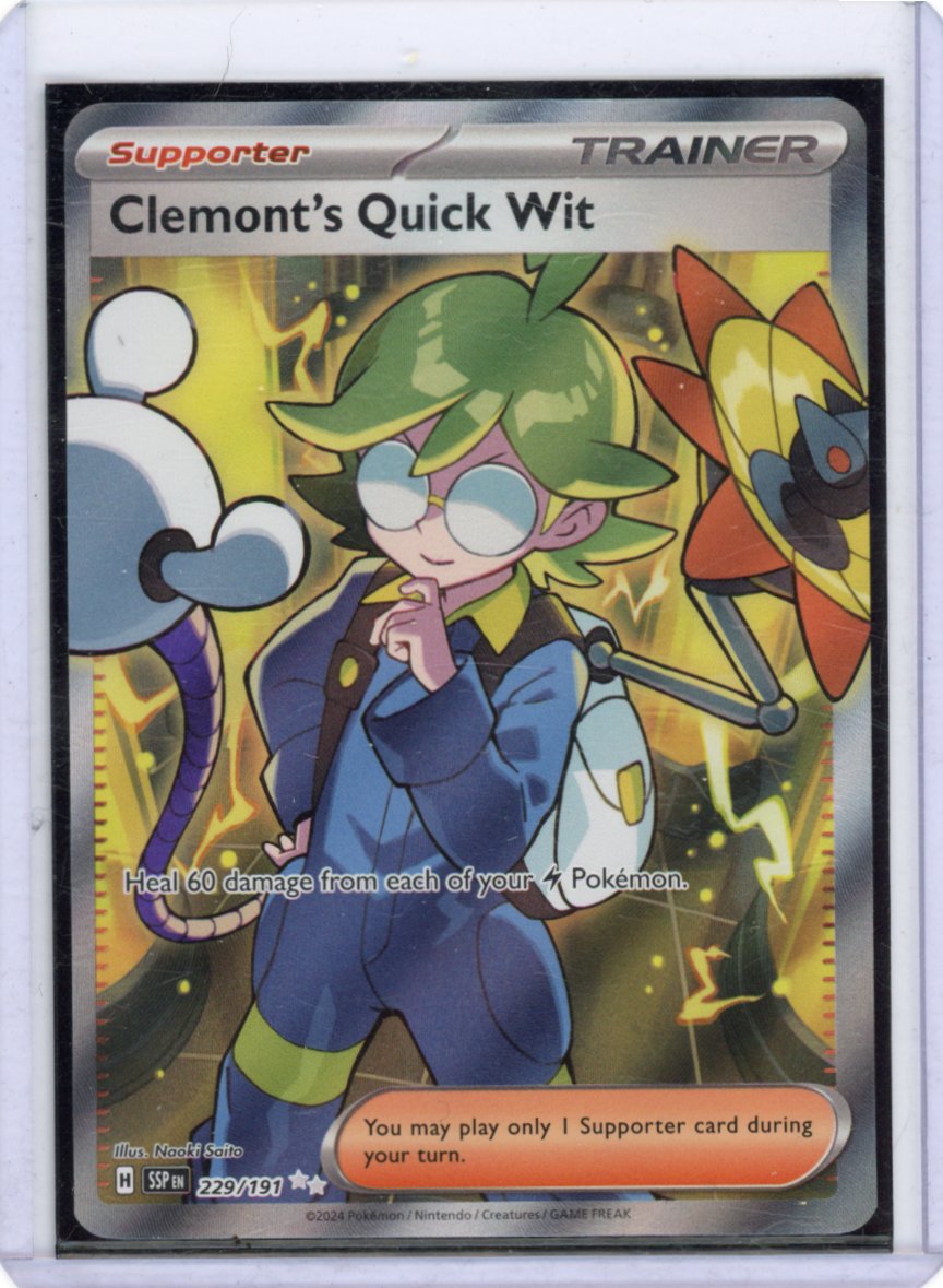 Clemont's Quick Wit - 229/191 - SV08: Surging Sparks (SSP)