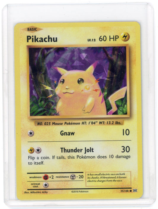 Pikachu - 35/108 (Cracked Ice Holo) - Deck Exclusives (PR)