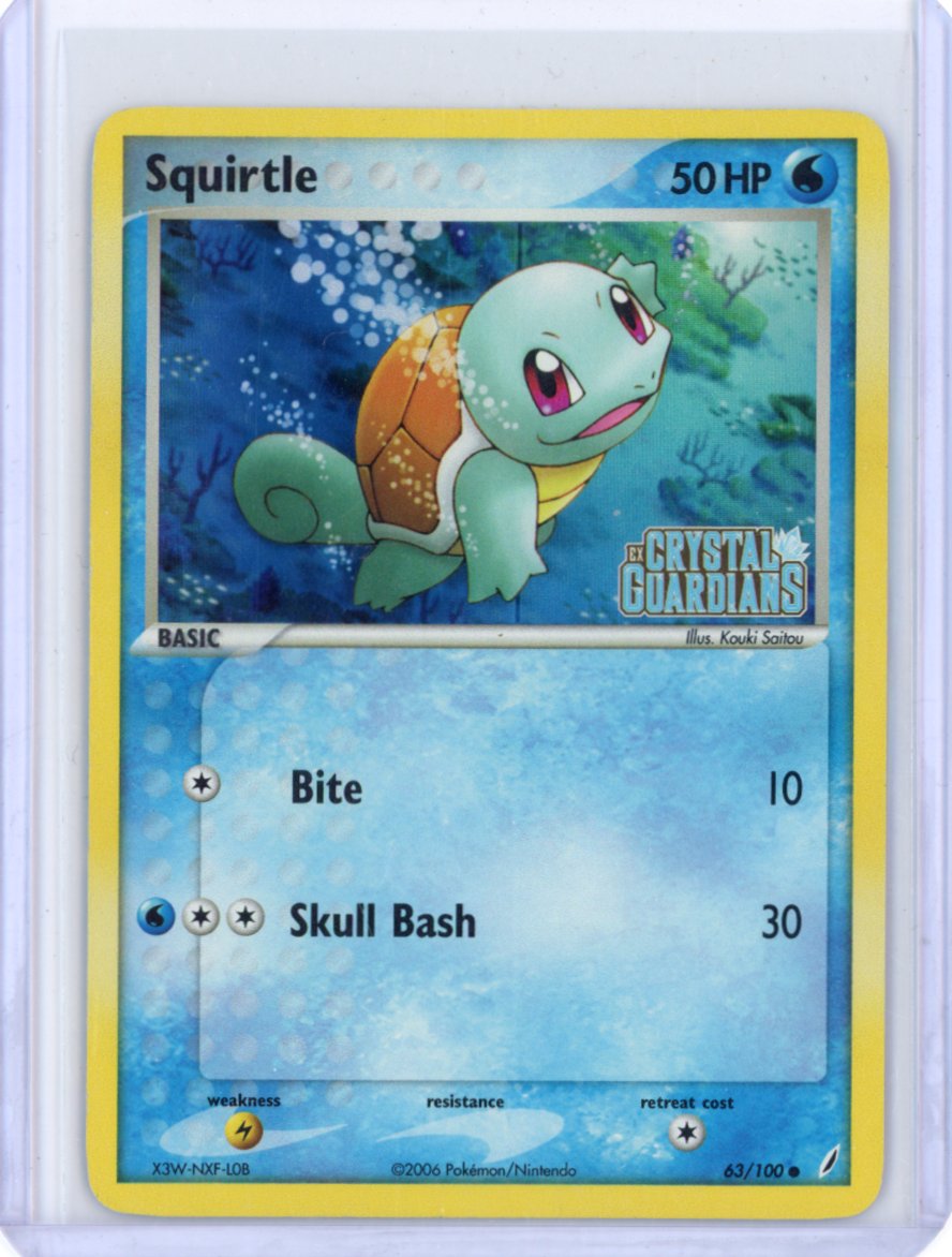 Squirtle - 063/100 Reverse Holofoil - EX Crystal Guardians [DMG]