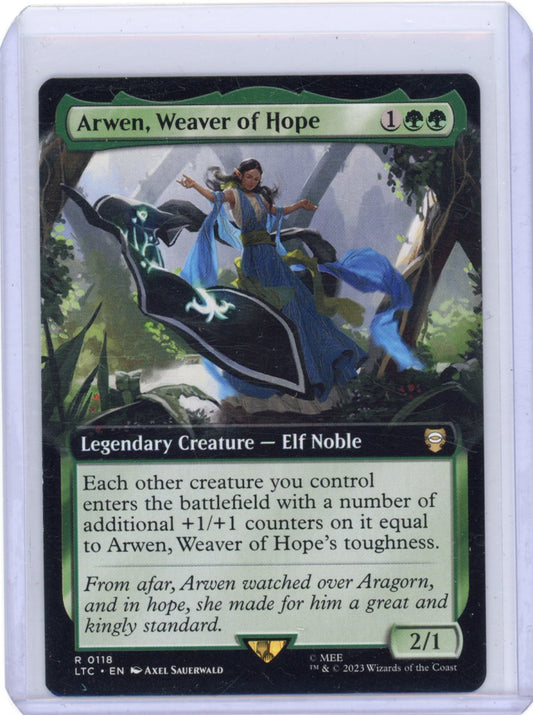 Arwen, Weaver of Hope (Extended Art) - Commander: The Lord of the Rings: Tales of Middle-earth (LTC)