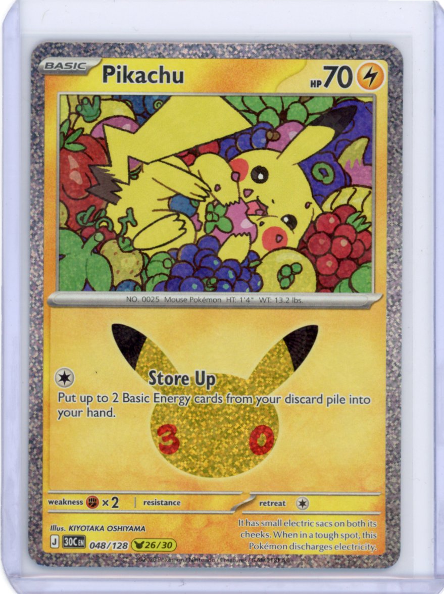 Pikachu 048/128 ME: 30th Celebration 26/30
