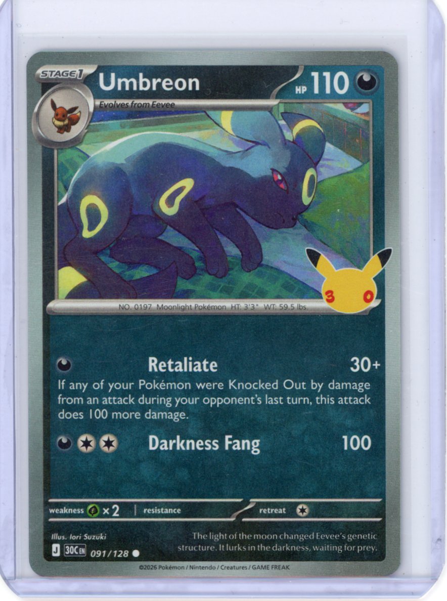 Umbreon 091/128 ME: 30th Celebration