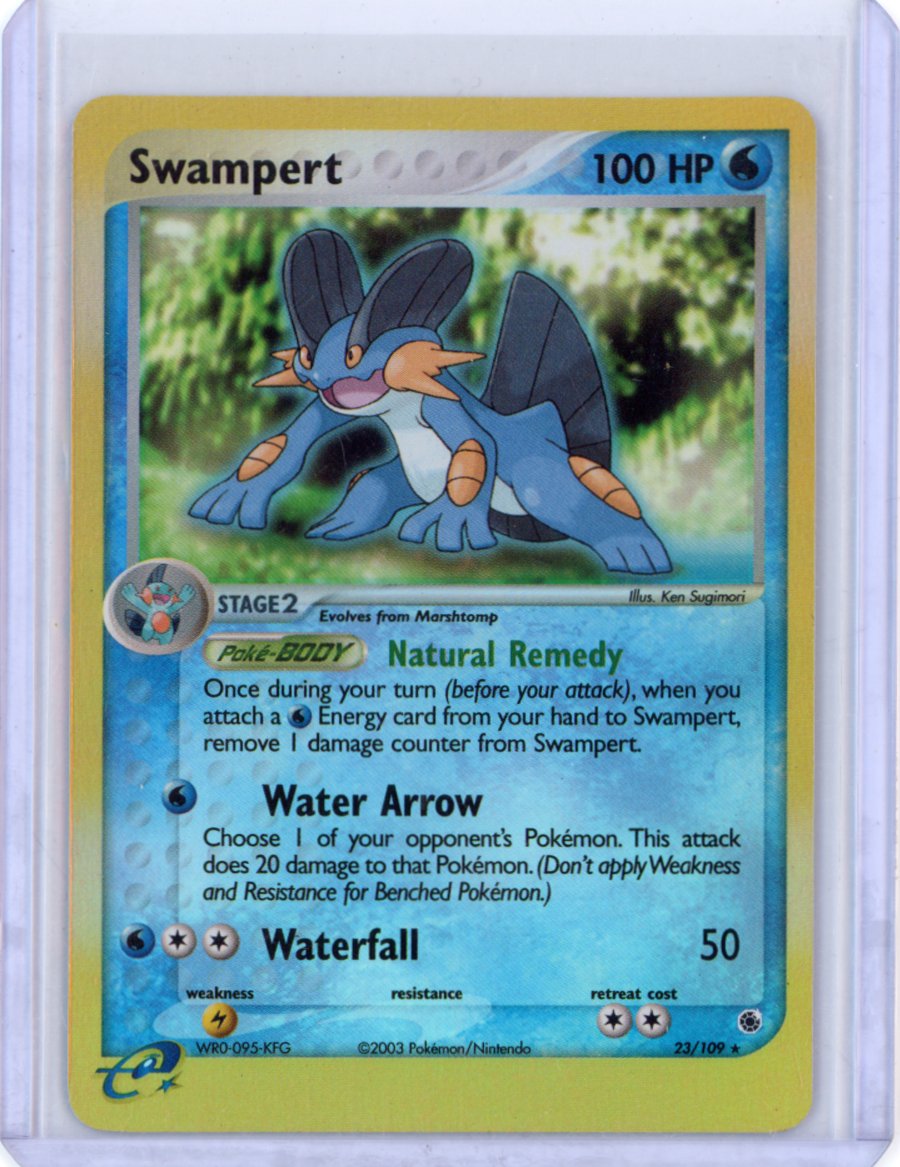 Swampert - 23/109 - EX Ruby and Sapphire Reverse Holo [LP]