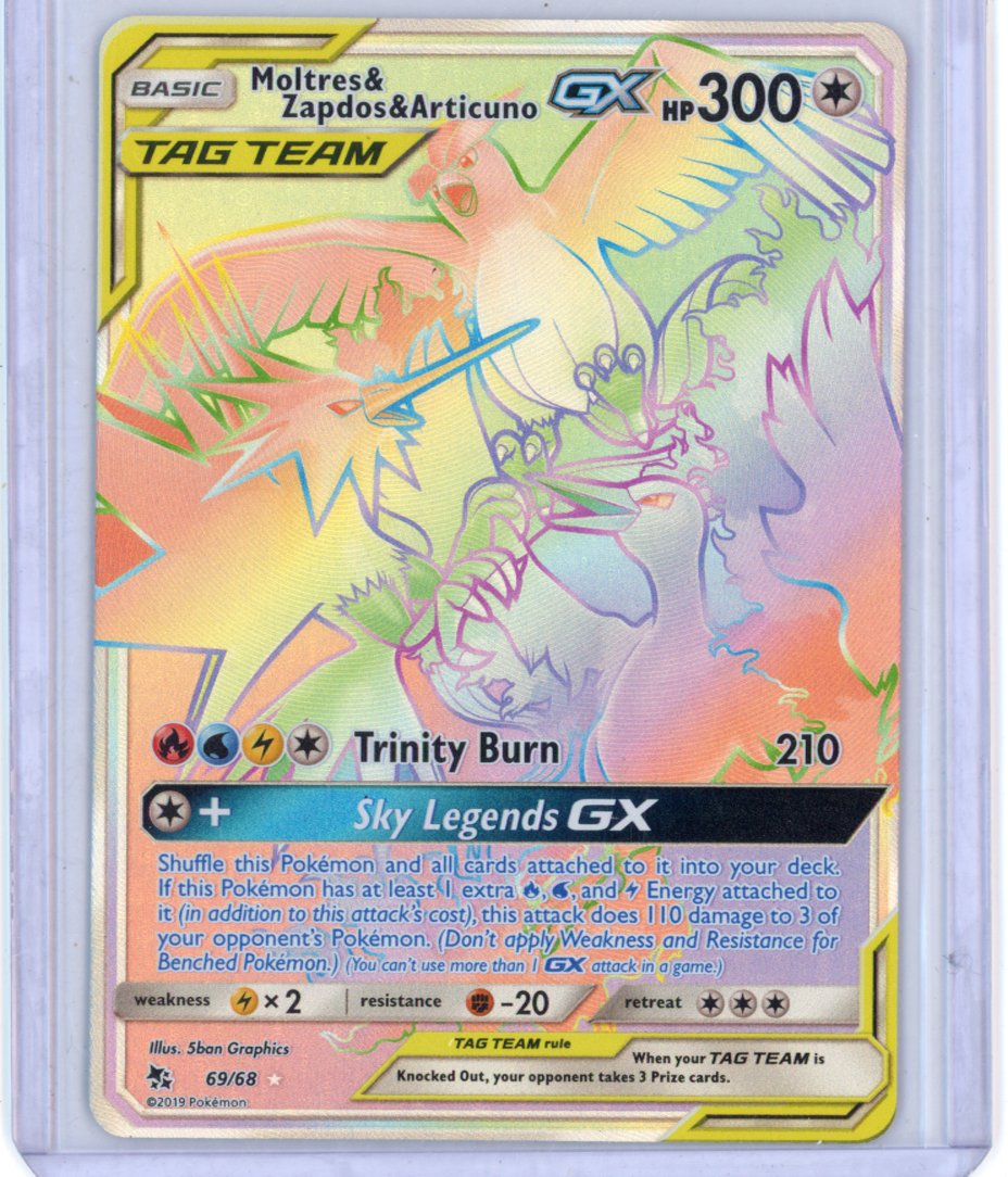 Moltres & Zapdos & Articuno GX (Secret) - Hidden Fates