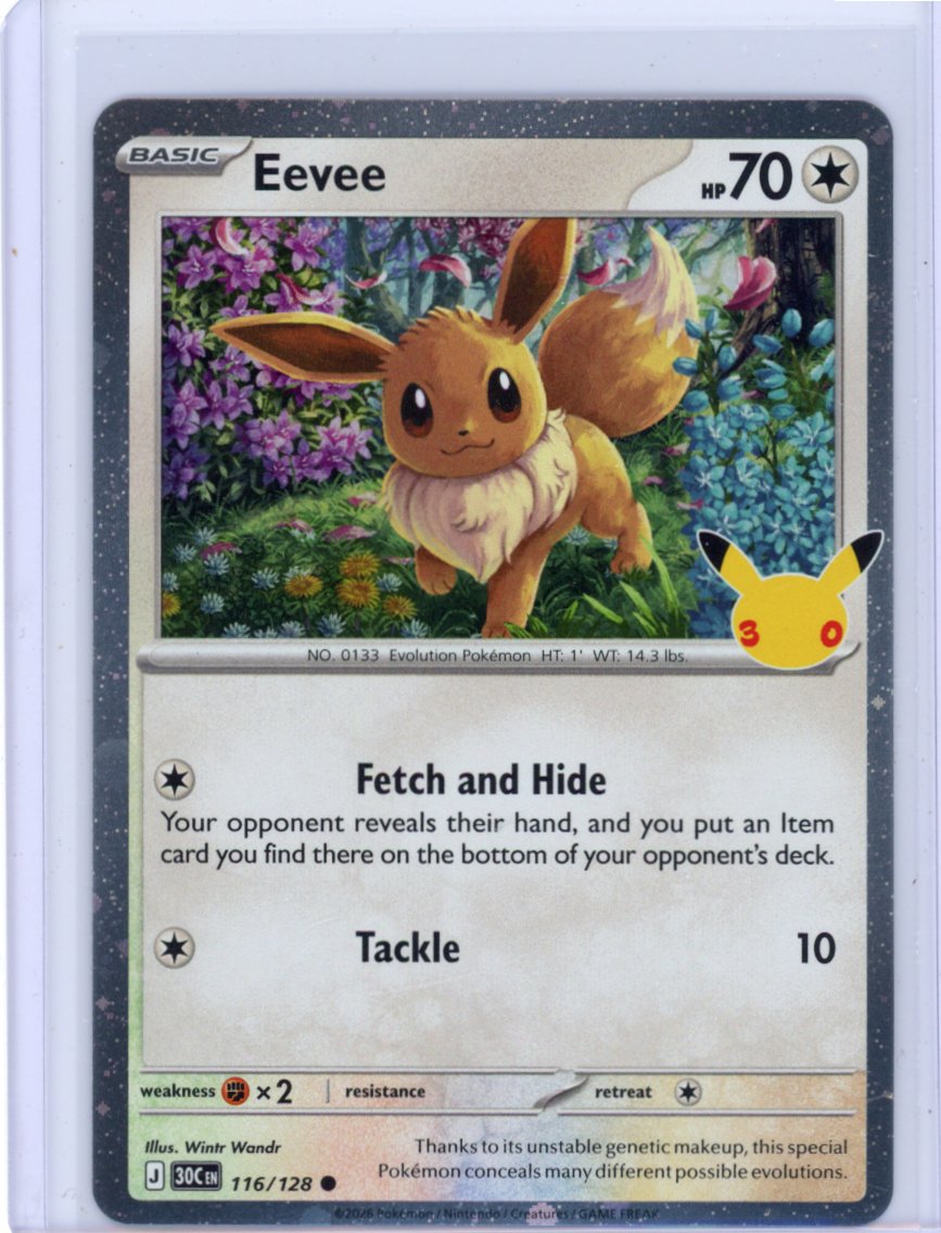 Eevee - 116/128 (30th Celebration) - Blister Exclusives