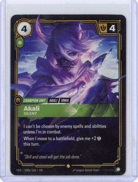 Akali, Silent (Alternate Art) - Vendetta 038a/166