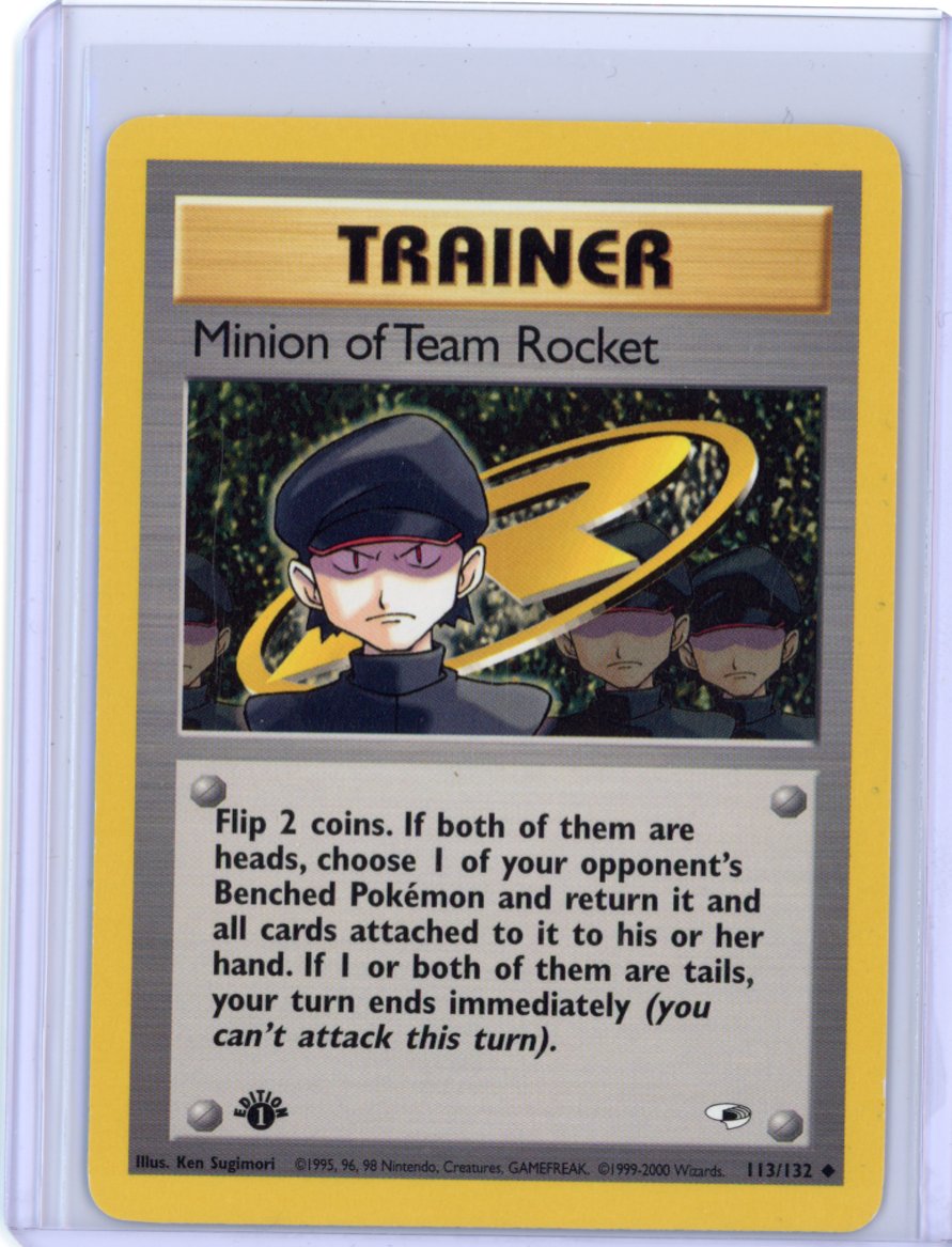Minion of Team Rocket - Gym Heroes 1st Edition [LP]