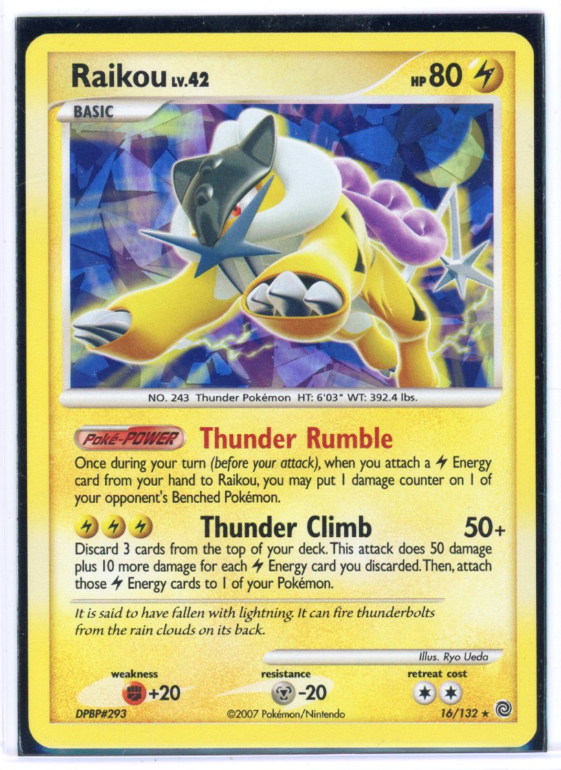 Raikou - 16/132 (Cracked Ice Holo) LP